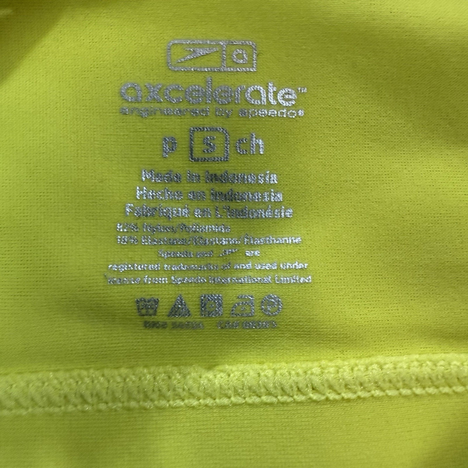 Speedo Axcelerate Low Intensity Sports Bra Nwt Adjustable Straps Neon Green Sz S — image 5 of 6